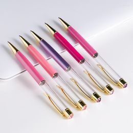 Crystal Ballpoint Pen Empty Pipe Roller Hand-Made Diamond Stationery Ballpen Gifts School Supplies