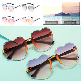 Sunglasses Cute Children Love Heart-shaped Sun Glasses For Kids Protection Eyewear Pography Personality UV 400