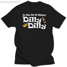 Men's T-Shirts Dilly T-Shirt Funny Pit of Misery Gift Mens TShirt King Beers Top T Shirt Pub New T Shirts Funny Tops Tee New Unisex Funny Tops L230713