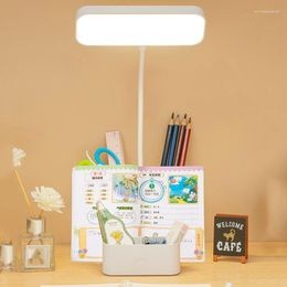 Table Lamps Rechargeable LED Desk Lamp Reading No Flicker Foldable Eye Caring Light For Office Home Dormitory