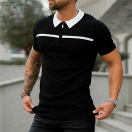 Men's T-Shirts 2023 NEW Men Sportswear Splicing T-Shirt Fitness Short Sleeve Shirt Running Slim Fit Summer Breathable Gym Men T-Shirt L230713