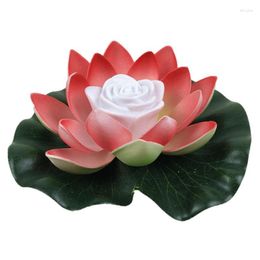 Garden Decorations Floating Pool Lotus Light LED Flowers Lights Battery-Operated Waterproof Night For Pond And