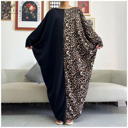 Ethnic Clothing Latest Style Leng Sleeve African Dashiki Floral Printing Loose Cotton Caftan Lady Summer Maxi Casual Dresses Vestidos