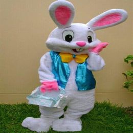 2019 Factory PROFESSIONAL EASTER BUNNY MASCOT COSTUME Bugs Rabbit Hare Adult Fancy Dress Cartoon Suit224A