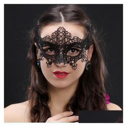 Party Masks Sexy Lace Women Ladies Girls Xmas Cosplay Costume Masquerade Dancing Valentine Half Face Mask Dh0322 Drop Delivery Home Dhq54