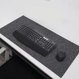 Felt Large Mouse Pad Gamer Keyboard Mat Deskpad Desktop Computer Keyboard Pad Student Writing Desk Mat Desk Accessories