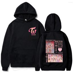 Men's Hoodies Kpop Twice Moonlight Sunrise 2023 Tour Hoodie Korean Style Y2K Winter Warm Hoody Coats Harajuku Fashion Women Sweatshirts