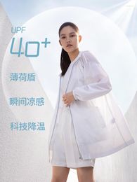 Women's Jackets Mint Shield | Bosideng Sun Protection Jacket UPF40 Summer UV Ice Cold Feeling Medium And Long Vacation Riding