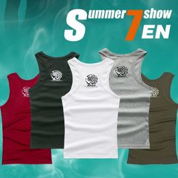 Mens Tank Tops Men Cotton Running Vest Fitness Cool Summer Sleeveless Top Gym Sport Slim Casual Undershirt Male Underwear 230713