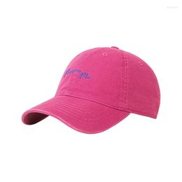 Ball Caps Cotton 9 Color Women Letter Embroidery Peaked Cap Summer Fashion Men' Baseball Ladies Casual Outdoor Visors Hat