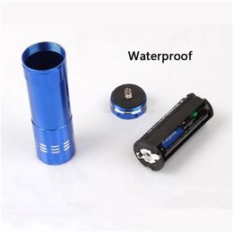 Other Home Garden High Powerf Mini Flashlight 9 Led Waterproof Flash Light Small Pocket Lamp Torch Lamps Tactical For Outdoor Cam Dhlpb