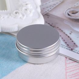 Storage Bottles 15 Ml Metal Round Tins Aluminum Tin Jars Purse Powder Makeup Small Can Aluminium Containers