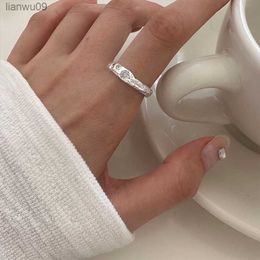 Original 925 Sterling Silver White Stone Rings For Women Counple Wedding Engagement Silver Women's Vintage Ring Fine Jewellery L230704