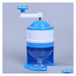 Other Kitchen Tools Portable Manual Ice Crusher Food Grade Abs Household Hand Shaved Hine Shredding Snow Cone Maker Drop Delivery Ho Dhcxt