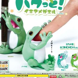 Blind box Japan Yell Gashapon Capsule Toy To Hold A Pen Frogs Blind Box Stationery Crawling Pets Pet Toy Mini Pen 230714