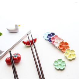 Chopsticks 1pc Cartoon Dark Stand Ceramic For Table Knives Forks Spoons In Case They Fall Little Ornaments