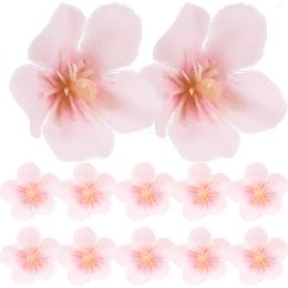 Decorative Flowers Cherry Blossom Petals Faux Oriental Head Decor Flower Crafts Fake Artificial Bulk