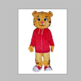 2019 Factory new daniel tiger Mascot Costume for adult Animal large red Halloween Carnival party263i
