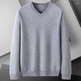 Men's Sweaters Arrival Fashion Super Large Spring And Autumn V-Neck Knitted Sweater Men Plus Size L XL 2XL 3XL 4XL 5XL 6XL 7XL