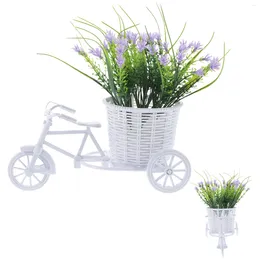 Decorative Flowers Fake Floral Ornament Artificial Flower Bundles Simulated Party Supplies Bicycle Basket