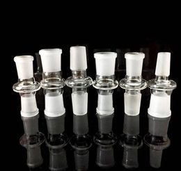 10 Styles Option Glass Water Pipes Adaptor 14.4 18.8 14mm 18mm Female to Male Converter glass joint Adapters for Oil Rigs Glass Bong Smoking