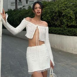 Women's Swimwear Beach Dress Swimsuit Women Clothing Summer 2023 Bind Skirt Suit Long Sleeve Solid Spandex Pareo For Sarongs Cover Up
