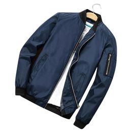 Raincoats Spring New Men's Bomber Zipper Jacket Male Casual Streetwear Hip Hop Slim Fit Pilot Coat Men Clothing