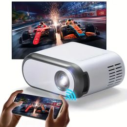 Mini Projector, Portable Projector With 7000 Lux And Full HD 1080P, Movie Projector Compatible