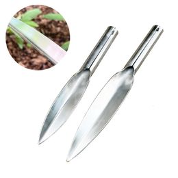 Spade Shovel 1Pcs Stainless Steel Willow Leaf Shovel Professional Small Thickened Sharpe Digging Spade For Soil Loose Home Gardening Tools 230714