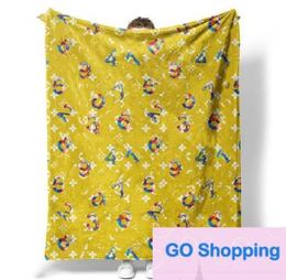 ToP Digital Printing Flannel Blanket Office Air-Conditioning Blankets Anti-Freezing and Warm Wholesale