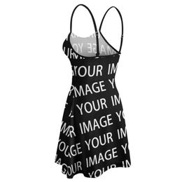 Dresses Your Image Custom Made Dress Suspender Custom Design Your Own Short Polyester Bodycon Female Customized Printed Dress