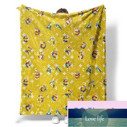 Fashion Digital Printing Flannel Blanket Office Air-Conditioning Blankets Anti-Freezing and Warm Wholesale