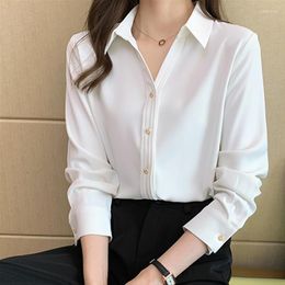 Women's Blouses Chikichi Women Shirts White Long Sleeve Ladies Tops Purple Shirt Blouse Woman Basic 2023 Fashion Clothing