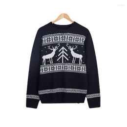 Women's Sweaters MYH-30007 Europe And America Crhistmas Ladies Knitwear Pullovers Elk Print Crew Neck Sweater
