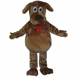 2019 Professional factory Cartoon Mascot Costume Wags The Dog Mascot Costumes Fluffy Fur Wags Mascot Costumes281Y
