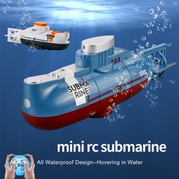 Electric/RC Boats Speed Remote Control Boat Mini Rc Boat Submarine 0.1M/s Waterproof Diving Toy Simulation Model Gift for Kids Boys Girls Child 230713