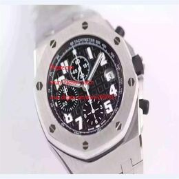 Factory Supplier Quality 42mm Quartz Chronograph Casual Watch Stainless steel bracelet Men's Sport Wrist Watche201B