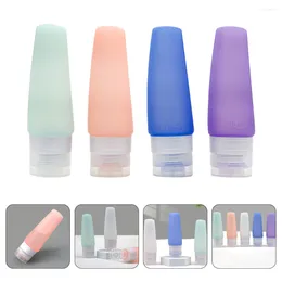 Storage Bottles 4 Pcs Silica Gel Bottle Small Travel Leak Proof Containers Empty Silicone Toiletries Size Sub Practical