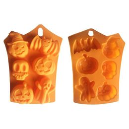 Baking Moulds Sile Orange Chocolate Mod Halloween Diy Fondant Candy Skl Pumpkin Bat Cookie Mould Vt1741 Drop Delivery Home Garden Kit Dhiwp