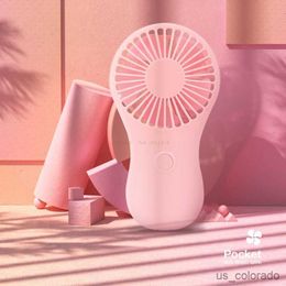 Electric Fans Mini Portable Pocket Fan Cool Air Hand Held Travel Cooler Cooling Mini Fans Power By 3x AAA Battery R230714