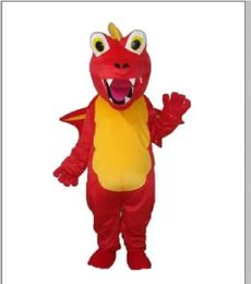2023 Red Thorn Dragon Mascot Costume Adult Halloween Birthday party cartoon Apparel