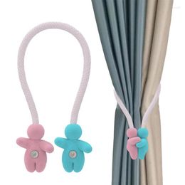 Curtain Curtains Tiebacks Magnetic Mini-figure Shape Outdoor Elegant Decorative Buckles Holders Modern Rope For Drapes Window
