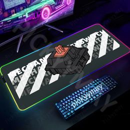 RGB Gaming Mousepad Big Mouse Mats LED Large Gamer Mousepads Backlit Mechanical Keyboard Switch Desk Mat Mouse Pad 90x40cm