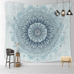 Tapestries Mandala Geometry Hippie Chakra Psychedelic Hanging Cotton Trippy Tapestry Wall Handmade Decor Art Bedroom Living Room Decoration 230714