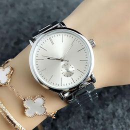 Fashion Brand wrist watch for women's Girl flag style Steel metal band quartz watches TOM 7220218V