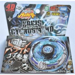 4D Beyblades Takara Tomy Beyblade Metal Battle Fusion Top BB124 KEEIS CYCNOS 145WD 4D WITH Light Launcher R230714