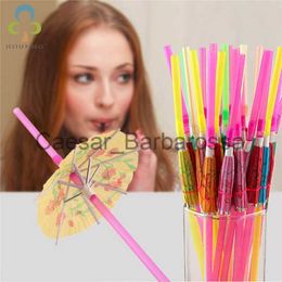 Drinking Straws 60120Pcs Plastic Drinking Straw Cocktail Lounge Wedding Birthday Party Special Summer Drinking Straws Bar Drink Accessories YJN x0714