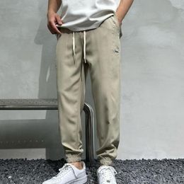 Men's Pants Trendy Thin Style Casual Sport Long Trousers 3D Cutting Sports Summer Wide Leg Jogging Streetwear