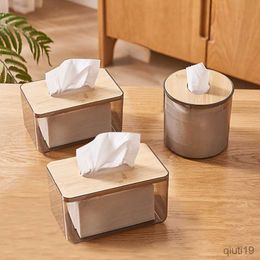 Tissue Boxes Napkins Hot Sale Bamboo Wooden Tissue Box Toilet Paper Box Paper Holder Dispenser Home Storage Case Home Car Tissue Paper Dispenser box R230714