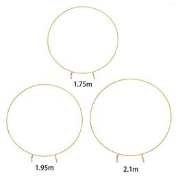 Party Decoration Circle Balloon Arch Frame Reusable Backdrop Stand Supplies For Outdoor Events Lawn Wedding